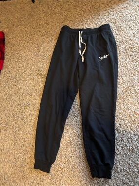 bcg Black Jogger Sweatpants with White Drawstring